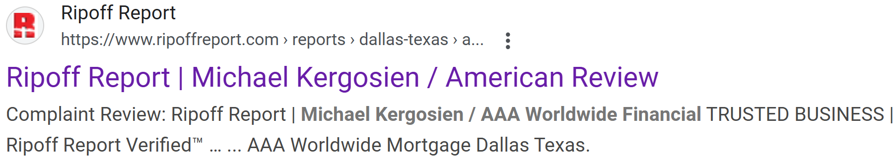 Google Results After The CAP Program